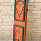Vintage German Oktoberfest Beer Garden Table & Bench, Orange Outdoor Set A61