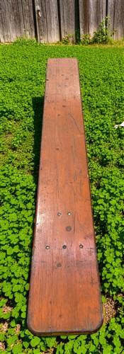 Table - Vintage German Oktoberfest Beer Garden Table & Bench, Orange Outdoor Set A62 by The Old Grainery (20 inches, 30 in...