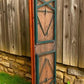 Table - Vintage German Oktoberfest Beer Garden Table & Bench, Orange Outdoor Set A62 by The Old Grainery (20 inches, 30 in...