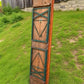 Table - Vintage German Oktoberfest Beer Garden Table & Bench, Orange Outdoor Set A62 by The Old Grainery (20 inches, 30 in...