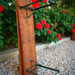Table - Vintage German Oktoberfest Beer Garden Table & Bench, Orange Outdoor Set A64 by The Old Grainery (20 inches, 30 in...
