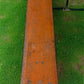 Table - Vintage German Oktoberfest Beer Garden Table & Bench, Orange Outdoor Set A67 by The Old Grainery (20 inches, 30 in...