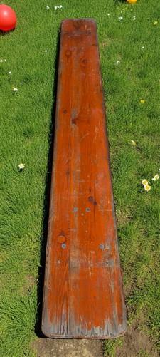 Table - Vintage German Oktoberfest Beer Garden Table & Bench, Orange Outdoor Set A67 by The Old Grainery (20 inches, 30 in...