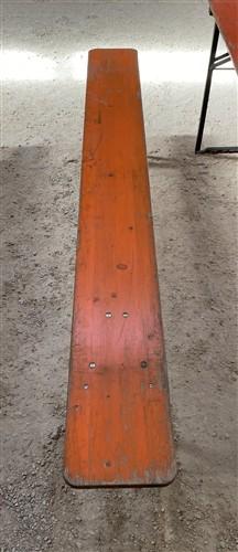 Table - Vintage German Oktoberfest Beer Garden Table & Bench, Orange Outdoor Set A68 by The Old Grainery (20 inches, 30 in...