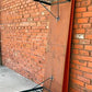 Vintage German Oktoberfest Beer Garden Table & Bench, Orange Outdoor Set A69