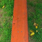Vintage German Oktoberfest Beer Garden Table & Bench, Orange Outdoor Set A70