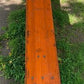 Vintage German Oktoberfest Beer Garden Table & Bench, Orange Outdoor Set A70
