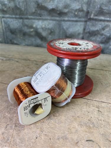 Ham Radio - Lot of 3 Spools Vintage Wire, Nichrome Alloy & Belden 8079 Magnet Wire 26 AWG by The Old Grainery (100 ft, 12...