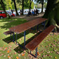 Table - Vintage German Oktoberfest Beer Garden Table & Bench, Brown Outdoor Set A2 by The Old Grainery (20 inches, 30 inch...