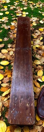 Table - Vintage German Oktoberfest Beer Garden Table & Bench, Brown Outdoor Set A2 by The Old Grainery (20 inches, 30 inch...