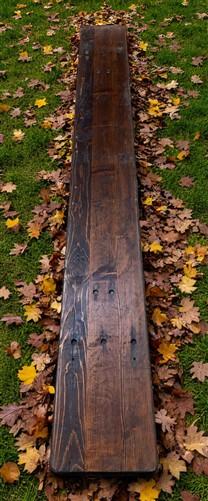 Table - Vintage German Oktoberfest Beer Garden Table & Bench, Brown Outdoor Set A2 by The Old Grainery (20 inches, 30 inch...