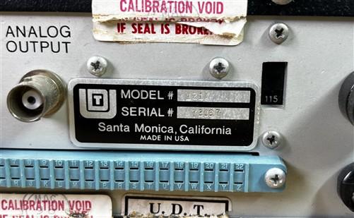 United Detector Technology, UDT 21A Power Meter Model, 121A Optical Watt Meter