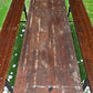 Table - Vintage German Oktoberfest Beer Garden Table & Bench, Brown Outdoor Set A4 by The Old Grainery (20 inches, 30 inch...