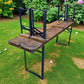 Table - Vintage German Oktoberfest Beer Garden Table & Bench, Brown Outdoor Set A4 by The Old Grainery (20 inches, 30 inch...