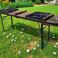 Table - Vintage German Oktoberfest Beer Garden Table & Bench, Brown Outdoor Set A4 by The Old Grainery (20 inches, 30 inch...