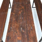 Vintage German Oktoberfest Beer Garden Table & Bench, Brown Outdoor Set A5