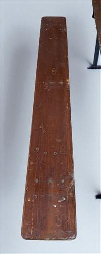 Vintage German Oktoberfest Beer Garden Table & Bench, Brown Outdoor Set A5