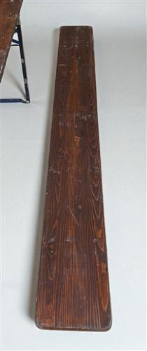 Vintage German Oktoberfest Beer Garden Table & Bench, Brown Outdoor Set A5