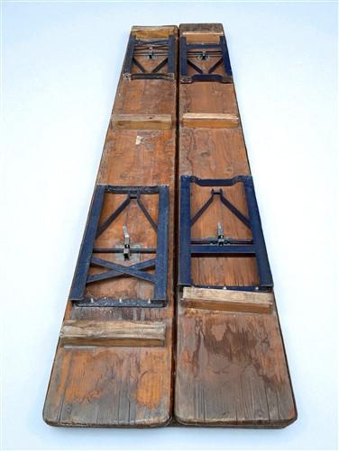 Vintage German Oktoberfest Beer Garden Table & Bench, Brown Outdoor Set A5