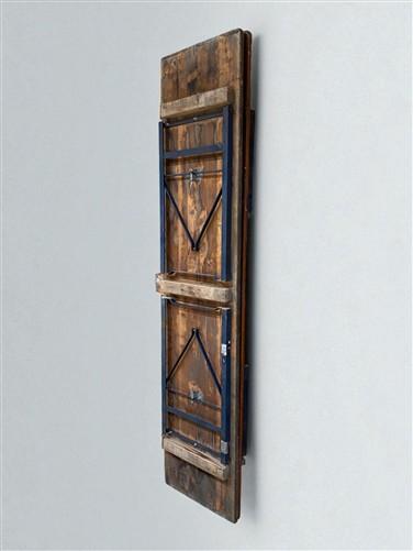 Vintage German Oktoberfest Beer Garden Table & Bench, Brown Outdoor Set A5