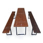 Table - Vintage German Oktoberfest Beer Garden Table & Bench, Brown Outdoor Set A6 by The Old Grainery (20 inches, 30 inch...