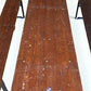 Table - Vintage German Oktoberfest Beer Garden Table & Bench, Brown Outdoor Set A6 by The Old Grainery (20 inches, 30 inch...