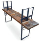 Table - Vintage German Oktoberfest Beer Garden Table & Bench, Brown Outdoor Set A6 by The Old Grainery (20 inches, 30 inch...