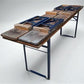 Table - Vintage German Oktoberfest Beer Garden Table & Bench, Brown Outdoor Set A6 by The Old Grainery (20 inches, 30 inch...