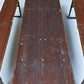 Table - Vintage German Oktoberfest Beer Garden Table & Bench, Brown Outdoor Set A7 by The Old Grainery (20 inches, 30 inch...