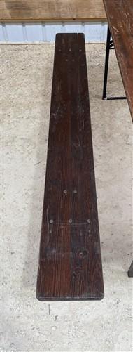 Table - Vintage German Oktoberfest Beer Garden Table & Bench, Brown Outdoor Set A8 by The Old Grainery (20 inches, 30 inch...