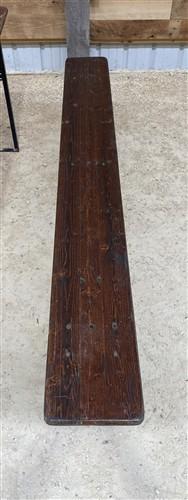 Table - Vintage German Oktoberfest Beer Garden Table & Bench, Brown Outdoor Set A8 by The Old Grainery (20 inches, 30 inch...