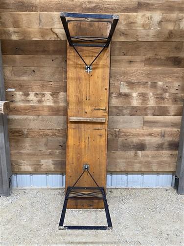 Table - Vintage German Oktoberfest Beer Garden Table & Bench, Brown Outdoor Set A8 by The Old Grainery (20 inches, 30 inch...