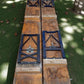 Table - Vintage German Oktoberfest Beer Garden Table & Bench, Brown Outdoor Set A9 by The Old Grainery (20 inches, 30 inch...