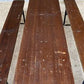 Table - Vintage German Oktoberfest Beer Garden Table & Bench, Brown Outdoor Set A10 by The Old Grainery (20 inches, 30 inc...