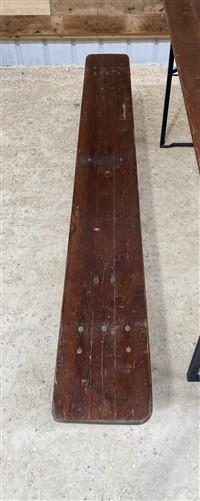 Table - Vintage German Oktoberfest Beer Garden Table & Bench, Brown Outdoor Set A10 by The Old Grainery (20 inches, 30 inc...