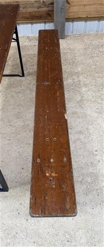 Table - Vintage German Oktoberfest Beer Garden Table & Bench, Brown Outdoor Set A10 by The Old Grainery (20 inches, 30 inc...