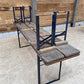 Table - Vintage German Oktoberfest Beer Garden Table & Bench, Brown Outdoor Set A10 by The Old Grainery (20 inches, 30 inc...