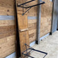 Vintage German Oktoberfest Beer Garden Table & Bench, Brown Outdoor Set A11