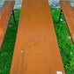 Furniture - Vintage German Oktoberfest Beer Garden Table & Bench, Wood Outdoor Set B41 by The Old Grainery