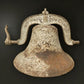 Cast iron bell - No 1 CS Bell Cast Iron Church School Dinner, 14" diameter, Crystal Metal Yoke, by The Old Grainery (14 in...