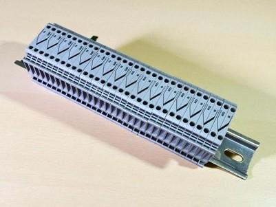 Ham Radio - Lot of 16 MTKD Feed Through Terminal Blocks on Rail Industrial Electrical Parts by The Old Grainery (amateur r...