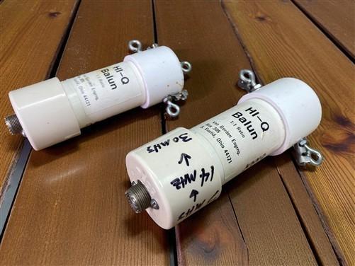 Pair Vintage HI-Q 1:1 Baluns, Van Gorden Engineering, Ham Radio Antenna