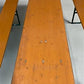 Vintage German Oktoberfest Beer Garden Table & Bench, Wood Outdoor Set B43