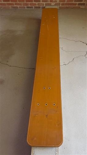 Vintage German Oktoberfest Beer Garden Table & Bench, Wood Outdoor Set B43