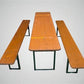 Furniture - Vintage German Oktoberfest Beer Garden Table & Bench, Wood Outdoor Set B44 by The Old Grainery