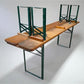 Furniture - Vintage German Oktoberfest Beer Garden Table & Bench, Wood Outdoor Set B44 by The Old Grainery