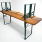 Furniture - Vintage German Oktoberfest Beer Garden Table & Bench, Wood Outdoor Set B44 by The Old Grainery