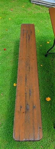 Vintage German Oktoberfest Beer Garden Table & Bench, Wood Outdoor Set B46