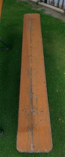 Vintage German Oktoberfest Beer Garden Table & Bench, Wood Outdoor Set B46