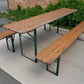 Furniture - Vintage German Oktoberfest Beer Garden Table & Bench, Wood Outdoor Set B48 by The Old Grainery